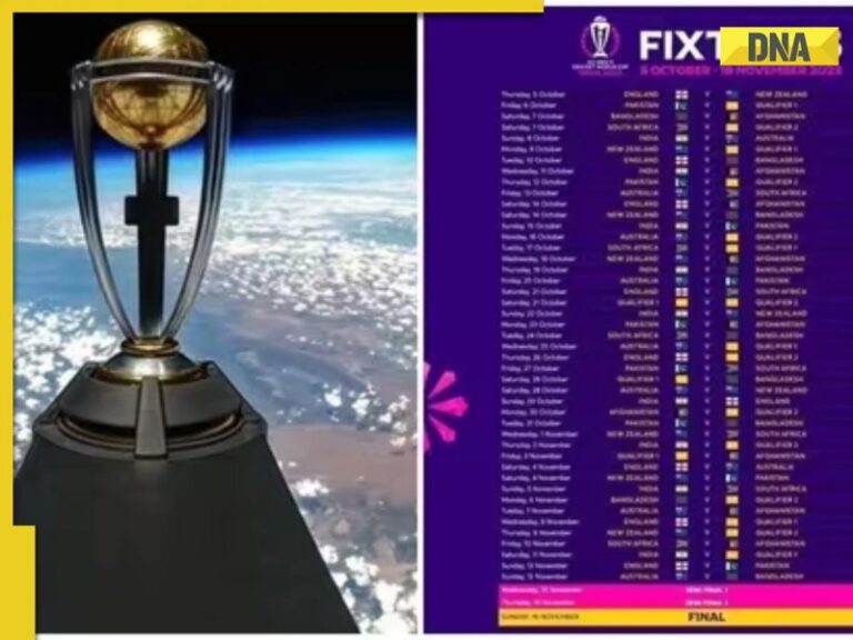 World Cup Match Schedule Today to CNEW by Dr. Jagruti Rathod